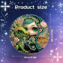 Load image into Gallery viewer, Acrylic Dragon and Witch Single-Sided 5D DIY Diamond Painting Hanging Pendant