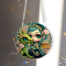 Load image into Gallery viewer, Acrylic Dragon and Witch Single-Sided 5D DIY Diamond Painting Hanging Pendant