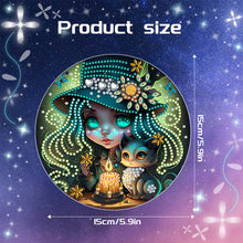 Load image into Gallery viewer, Acrylic Dragon and Witch Single-Sided 5D DIY Diamond Painting Hanging Pendant