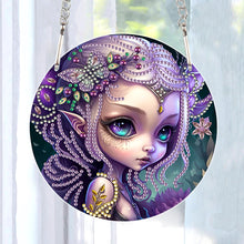 Load image into Gallery viewer, Acrylic Dragon and Witch Single-Sided 5D DIY Diamond Painting Hanging Pendant