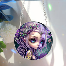 Load image into Gallery viewer, Acrylic Dragon and Witch Single-Sided 5D DIY Diamond Painting Hanging Pendant