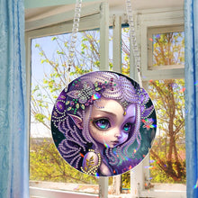 Load image into Gallery viewer, Acrylic Dragon and Witch Single-Sided 5D DIY Diamond Painting Hanging Pendant