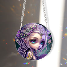 Load image into Gallery viewer, Acrylic Dragon and Witch Single-Sided 5D DIY Diamond Painting Hanging Pendant