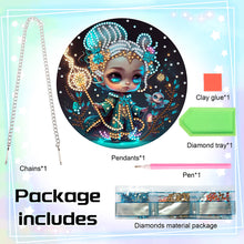 Load image into Gallery viewer, Acrylic Dragon and Witch Single-Sided 5D DIY Diamond Painting Hanging Pendant