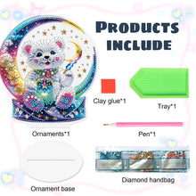 Load image into Gallery viewer, Bear and Moon Diamond Painting Desktop Decorations for Home Office Desktop Decor