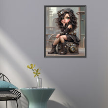 Load image into Gallery viewer, Diamond Painting - Full Round - sweet cool girl (40*50CM)