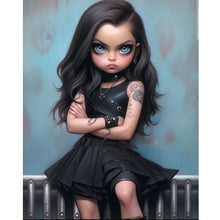 Load image into Gallery viewer, Diamond Painting - Full Round - sweet cool girl (40*50CM)