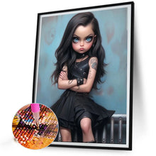 Load image into Gallery viewer, Diamond Painting - Full Round - sweet cool girl (40*50CM)