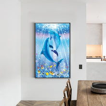 Load image into Gallery viewer, Diamond Painting - Full Round - dolphin (40*60CM)
