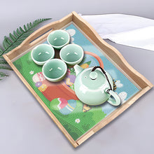 Load image into Gallery viewer, Easter Bunny Diamond Painting Nesting Food Trays with Handle for Serving Food