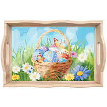 Load image into Gallery viewer, Easter Bunny Diamond Painting Nesting Food Trays with Handle for Serving Food