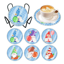 Load image into Gallery viewer, 6 Pcs Easter Egg Washable Special Shape Diamond Painting Coaster Kit with Holder Waterproof Coaster
