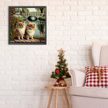 Load image into Gallery viewer, Diamond Painting - Full Round - puppy in the park (30*30CM)