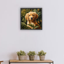 Load image into Gallery viewer, Diamond Painting - Full Round - golden retriever puppy (30*30CM)