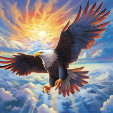 Load image into Gallery viewer, Diamond Painting - Full Round - soaring eagle (30*30CM)