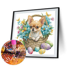 Load image into Gallery viewer, Diamond Painting - Full Round - easter puppy (30*30CM)