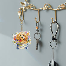 Load image into Gallery viewer, 10Pcs Rabbit Double Sided Diamond Painting Keychain Pendant for Beginners Adults