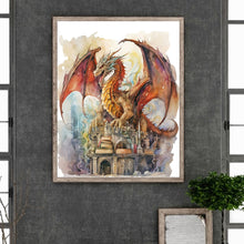 Load image into Gallery viewer, Diamond Painting - Full Round - Winged Dragon (40*50CM)