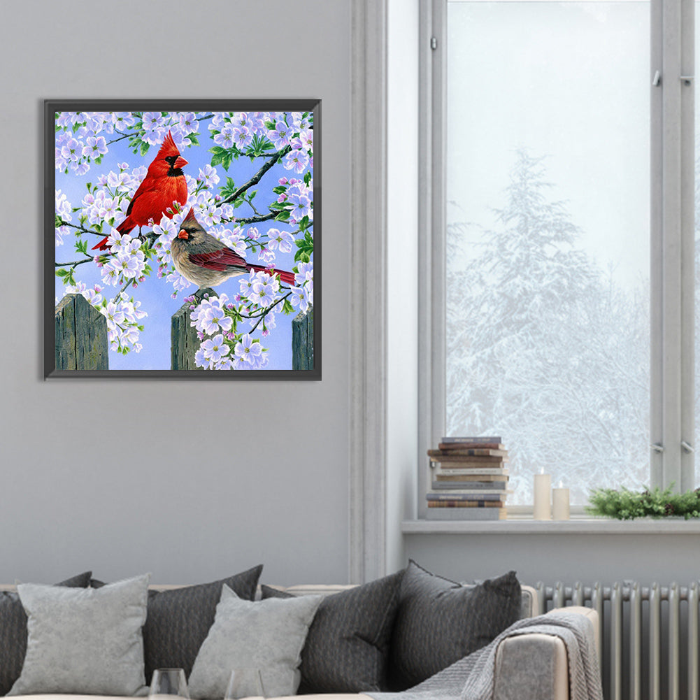 Diamond Painting - Full Round - cardinal (30*30CM)