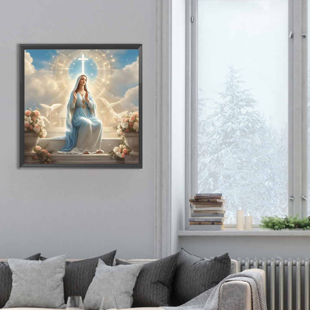 Diamond Painting - Full Round - virgin mary (30*30CM)