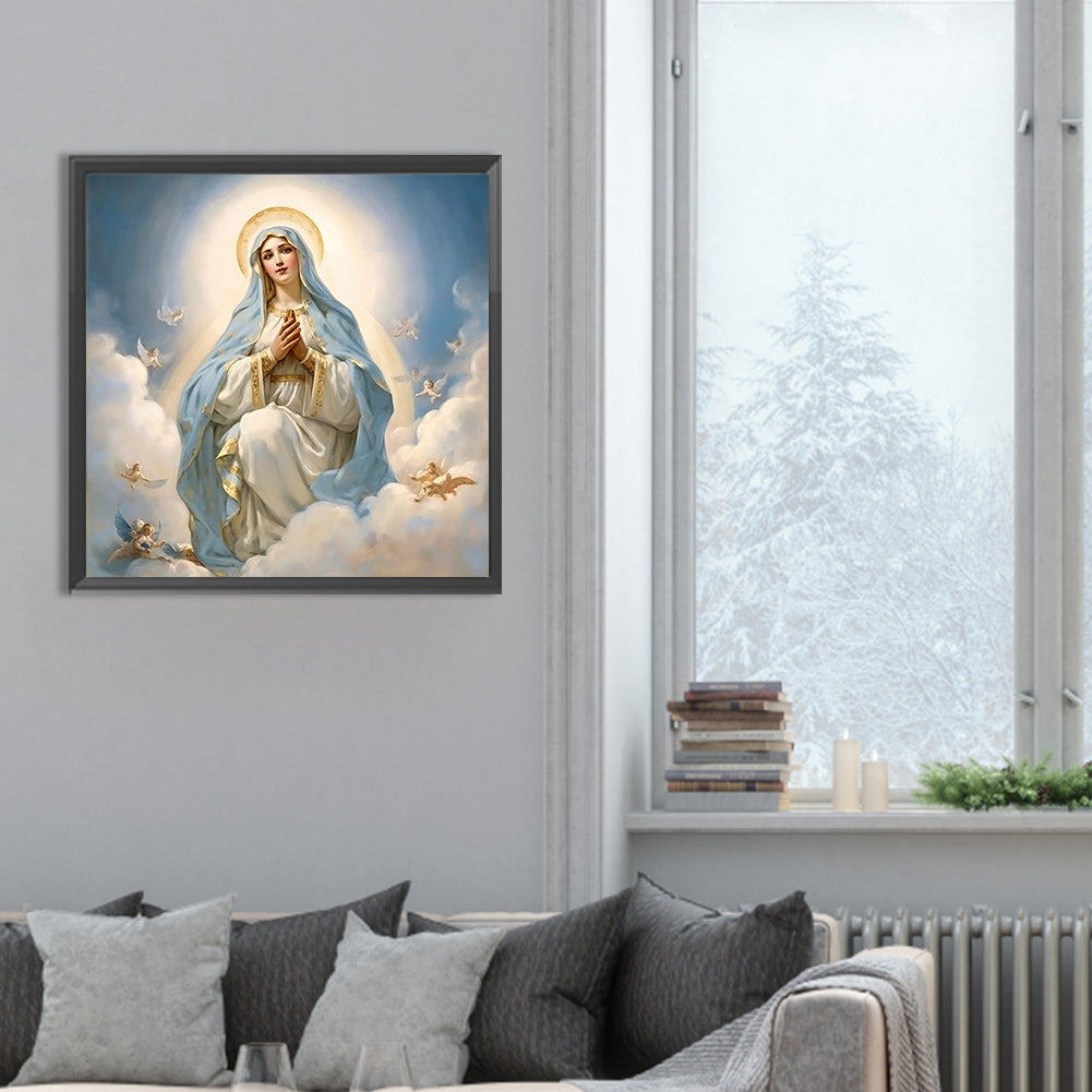 Diamond Painting - Full Round - virgin mary (30*30CM)