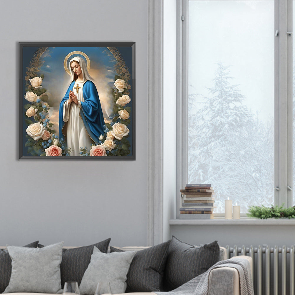 Diamond Painting - Full Round - virgin mary (30*30CM)