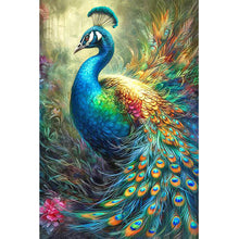 Load image into Gallery viewer, Diamond Painting - Full Round - Peacock and grass (40*60CM)
