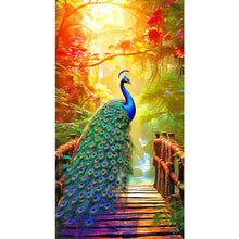 Load image into Gallery viewer, Diamond Painting - Full Round - Peacock under the scorching sun (40*70CM)