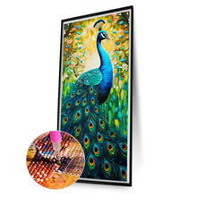 Load image into Gallery viewer, Diamond Painting - Full Round - Peacock in painting (40*70CM)