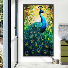 Load image into Gallery viewer, Diamond Painting - Full Round - Peacock in painting (40*70CM)