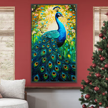 Load image into Gallery viewer, Diamond Painting - Full Round - Peacock in painting (40*70CM)