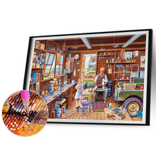 Load image into Gallery viewer, Diamond Painting - Full Square - Cozy tool room (50*40CM)