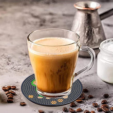 Load image into Gallery viewer, 8 Pcs Acrylic Diamond Painting Coasters with Holder for Beginner (Corgi Puppy)