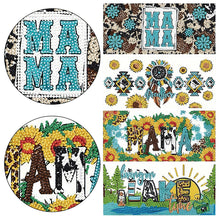 Load image into Gallery viewer, 4 Pcs Animal Cartoon Diamond Sticker Girl Queen Diamond Painting Sticker for Cup