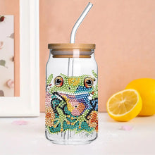 Load image into Gallery viewer, 4 Pcs Animal Cartoon Diamond Sticker Girl Queen Diamond Painting Sticker for Cup
