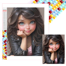 Load image into Gallery viewer, Diamond Painting - Full Square - sweet cool girl (30*40CM)