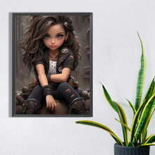 Load image into Gallery viewer, Diamond Painting - Full Square - sweet cool girl (30*40CM)