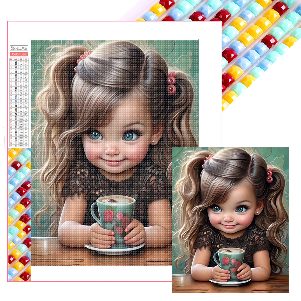 Diamond Painting - Full Square - Cute girl character series (40*50CM)