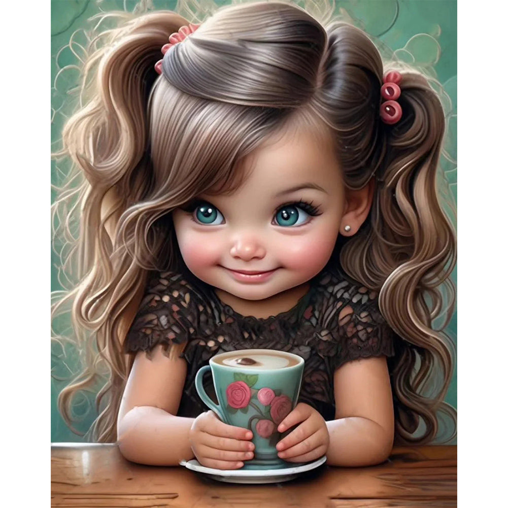 Diamond Painting - Full Square - Cute girl character series (40*50CM)