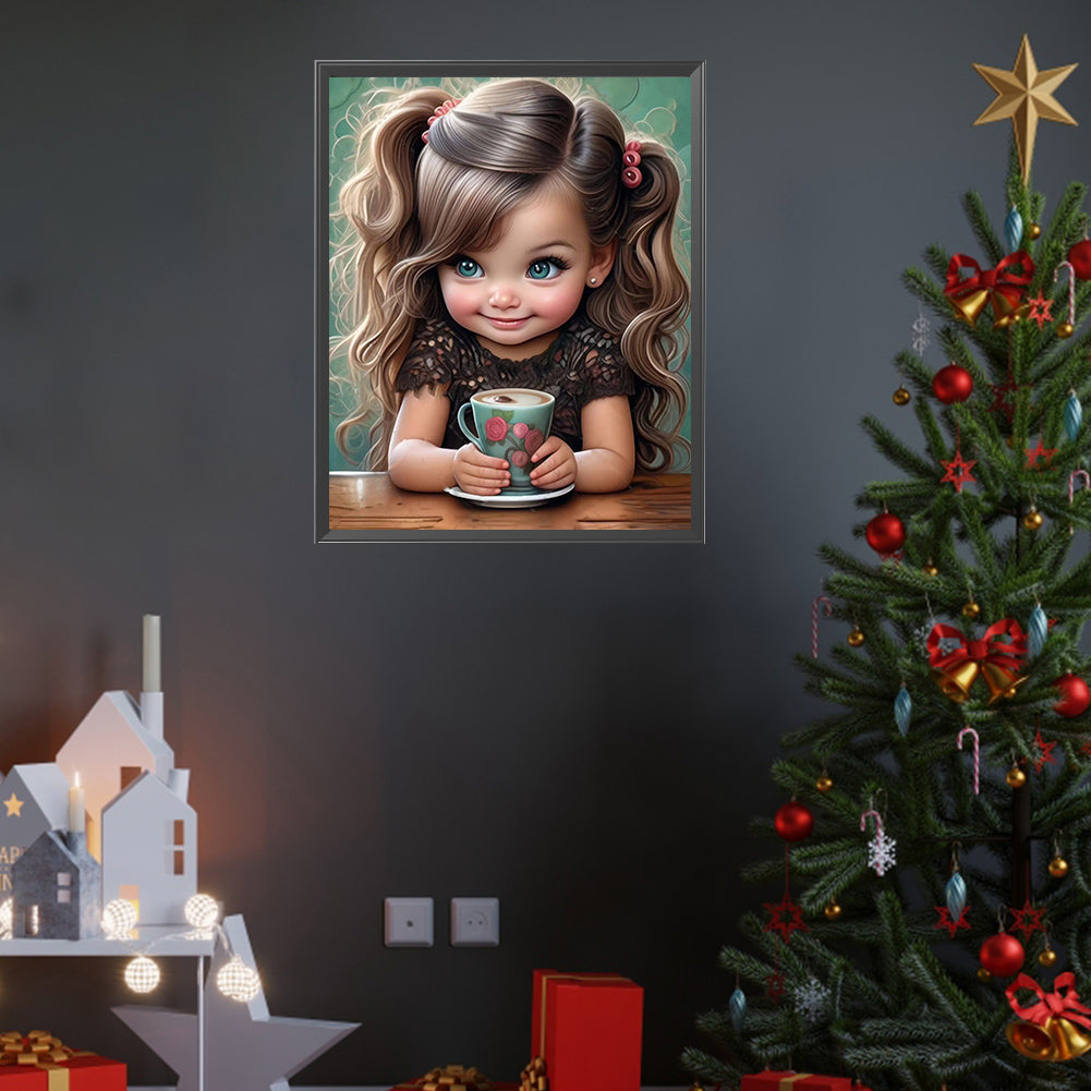 Diamond Painting - Full Square - Cute girl character series (40*50CM)