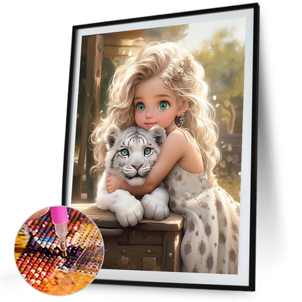 Diamond Painting - Full Square - Cute girl character series (40*50CM)
