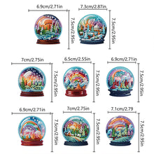 Load image into Gallery viewer, 8 Pcs Diamond Painting Magnets Refrigerator for Adult Kid (Rainbow Crystal Ball)