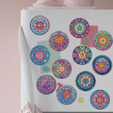 Load image into Gallery viewer, 12 Pcs Diamond Painting Magnets Refrigerator for Adult Kid Beginners (Mandala)