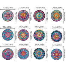 Load image into Gallery viewer, 12 Pcs Diamond Painting Magnets Refrigerator for Adult Kid Beginners (Mandala)