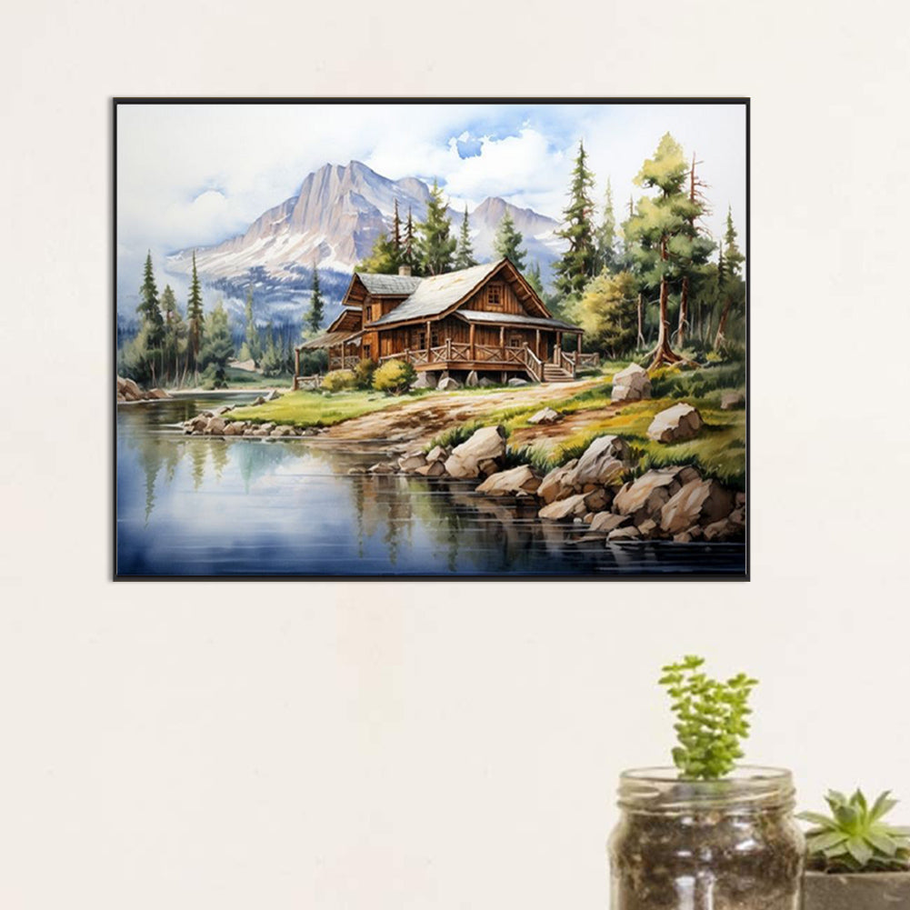 Diamond Painting - Full Square - country house (45*60CM)