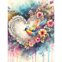 Load image into Gallery viewer, Diamond Painting - Full Round - Love and colorful bird (30*40CM)