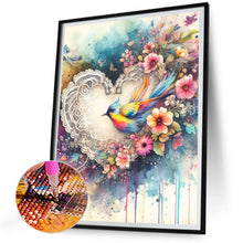 Load image into Gallery viewer, Diamond Painting - Full Round - Love and colorful bird (30*40CM)