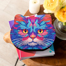 Load image into Gallery viewer, Wood Diamond Painting Jewelry Box Kit for Rings Necklace Organizer (Cat Head)