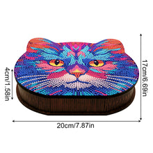 Load image into Gallery viewer, Wood Diamond Painting Jewelry Box Kit for Rings Necklace Organizer (Cat Head)