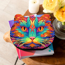 Load image into Gallery viewer, Wood Diamond Painting Jewelry Box Kit for Rings Necklace Organizer (Cat Head)